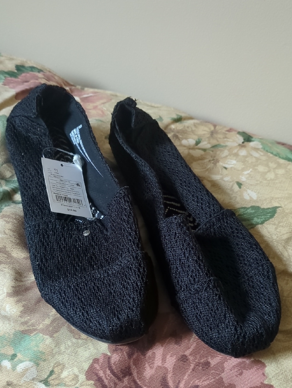 Black Knit Women's Flats